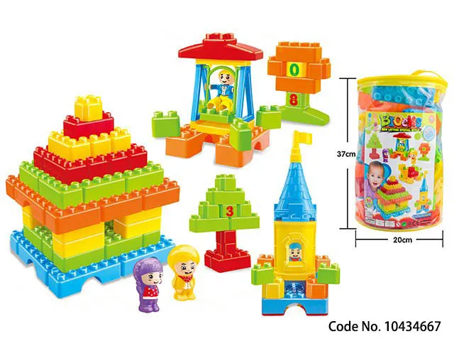 Creative Construction Brick Kids Educational Plastic Building Blocks Toys
