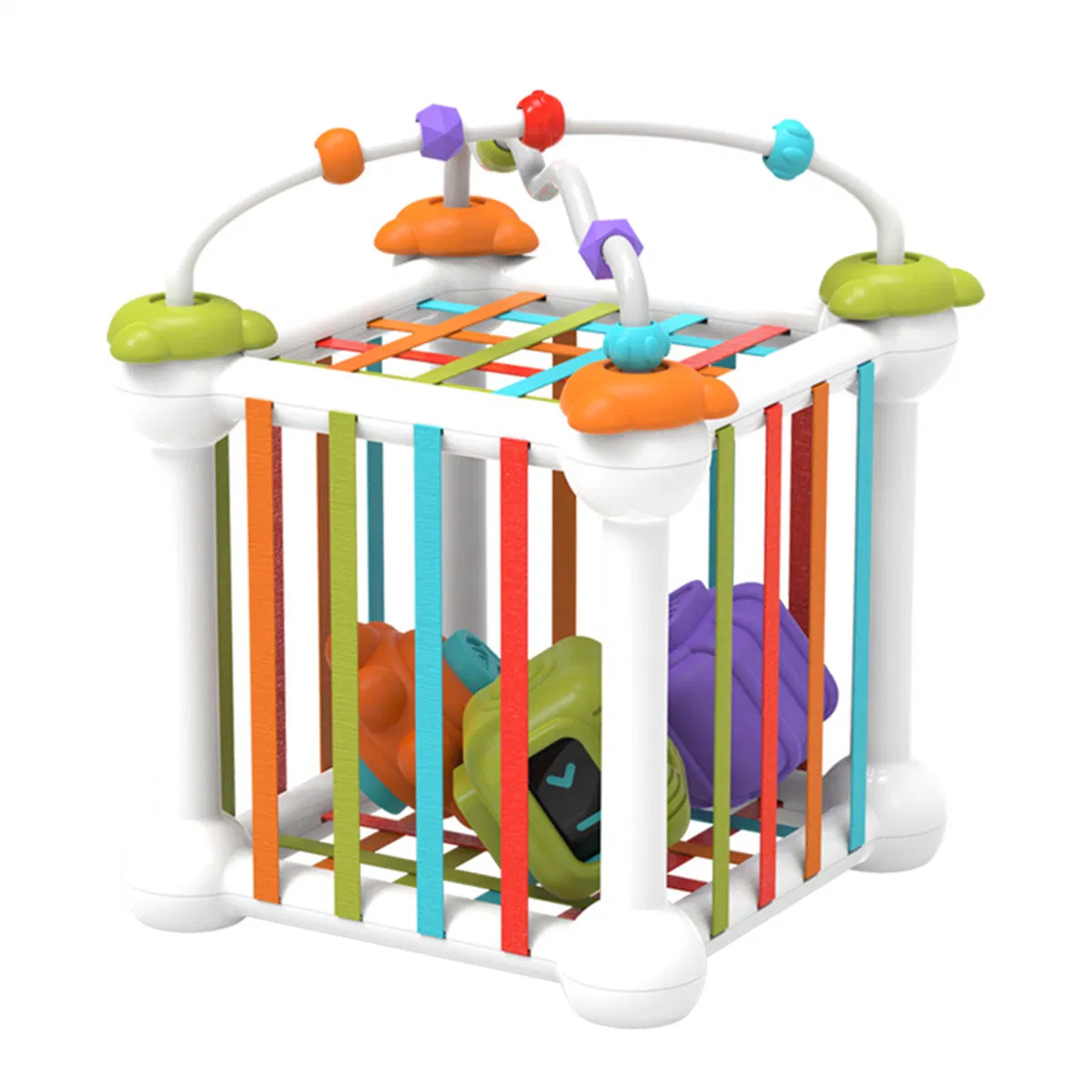 Amazon Sensory Toys Shape Sorter Sorting Toy Baby Blocks Colorful Textured Balls Sorting Games Montessori Learning Activity