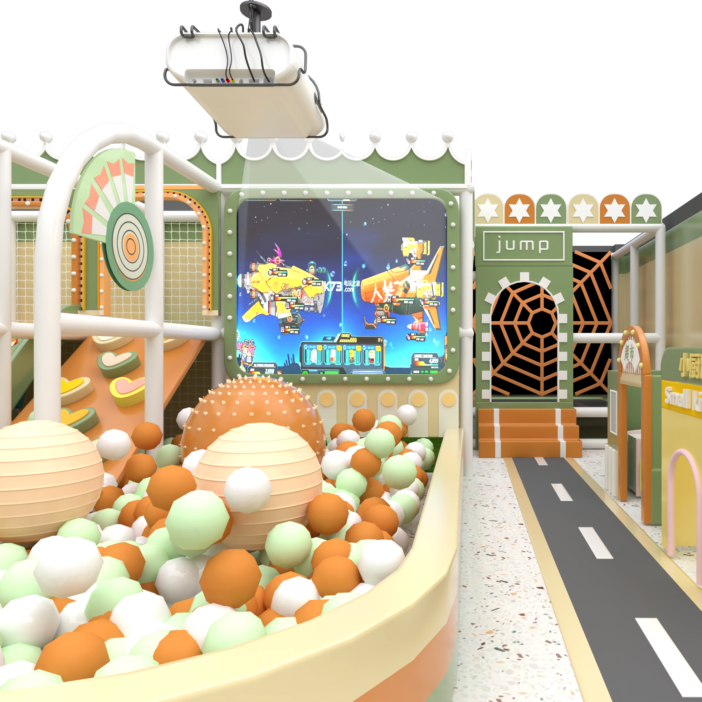 Amusement Soft Play Indoor Playground Equipment For Children's Play Area In Amusement Parks