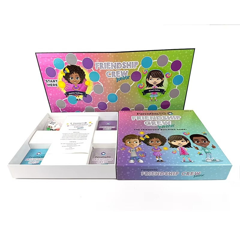 Manufacturer Custom Children's Matching Printed Paper Design Family Playing Card Educational Board Game for Kids