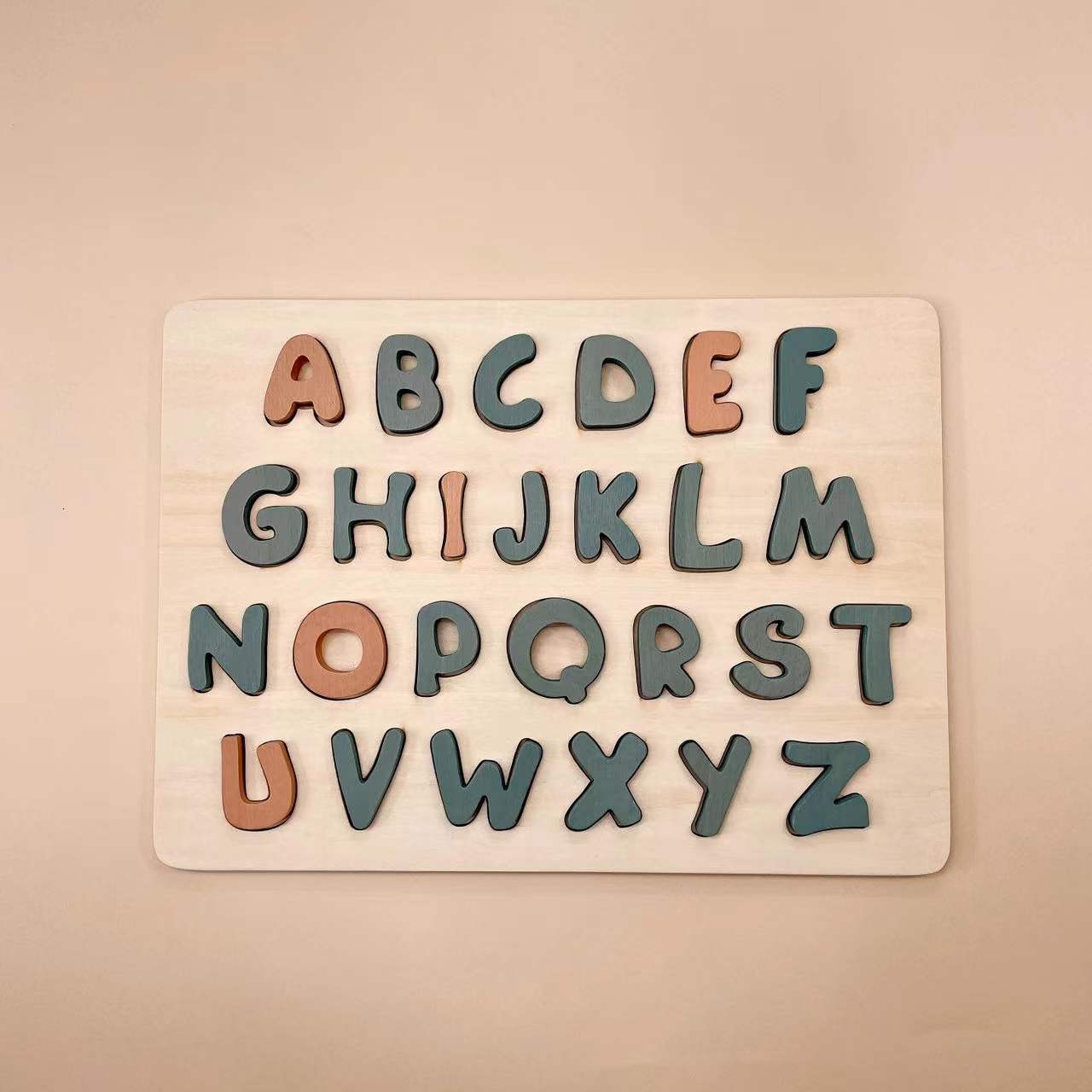Montessori Letter Matching Board Children Shape Recognition Early Childhood Education Toy Learning Toy