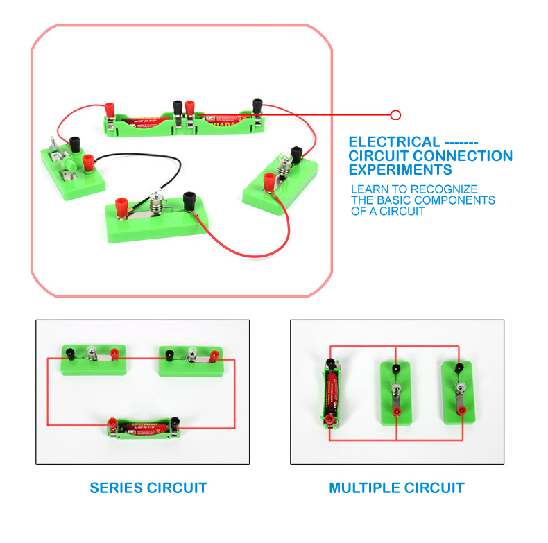 Stem Experiment Teaching Hands-on Ability Toy Kids Basic Circuit Electricity