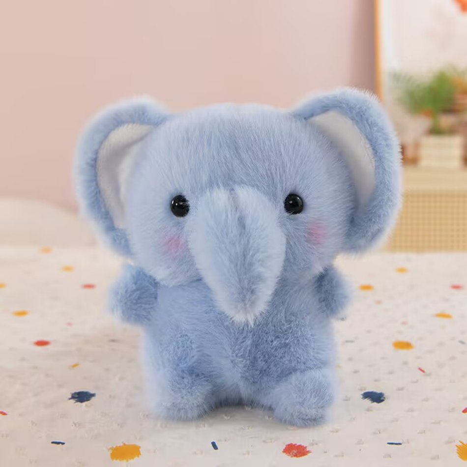 Wholesale Cute Stuffed Elephant Doll Toy Comfort Stress Relief Learning Buddy Small Animal Plush Toy