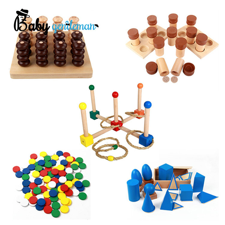 88 PCS Montessori Wooden Educational Toy Set Preschool Kids Learning Teaching Aids Kit with Multiple Sensory Materials Z12072f