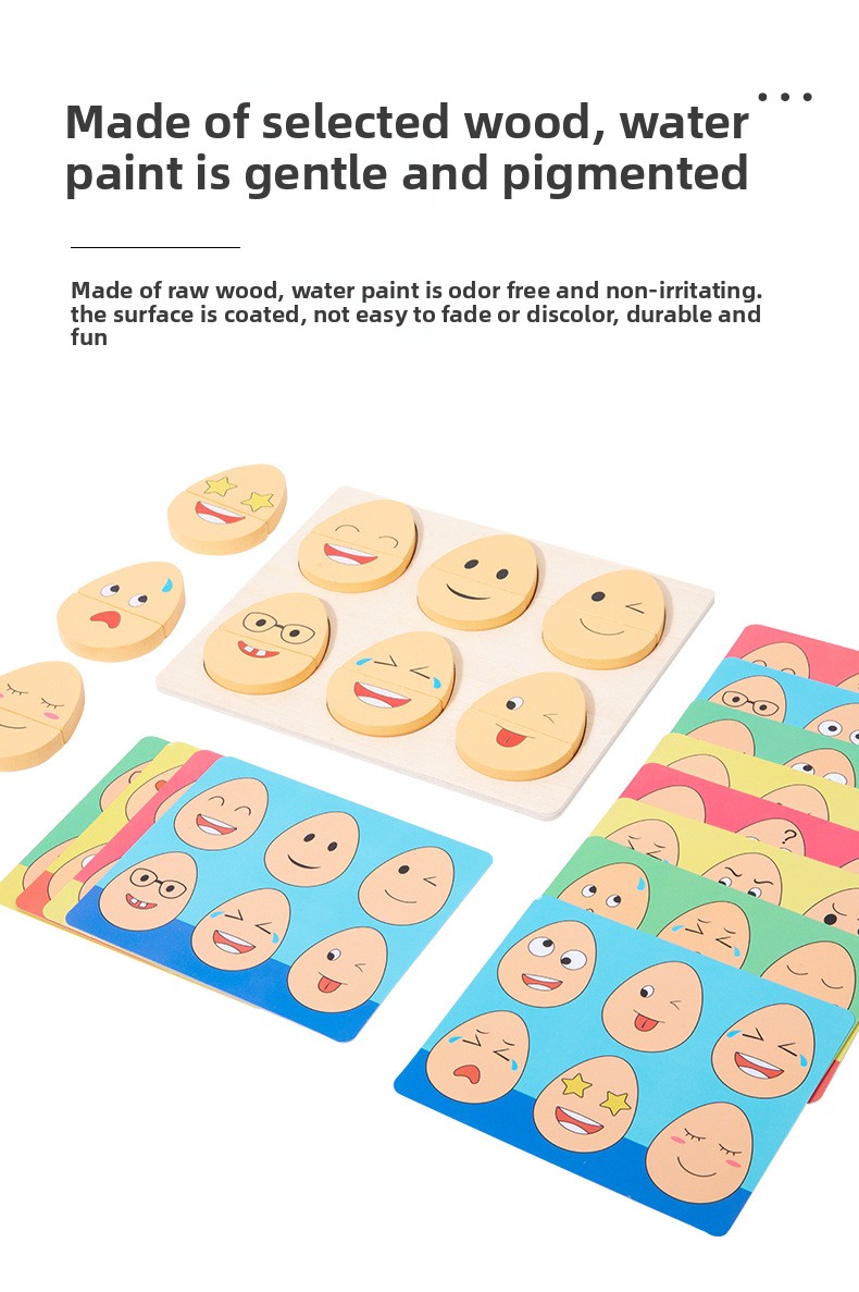 Interactive Wooden Egg Matching Game for Children Fun Early Education & Concentration Training Educational Toys