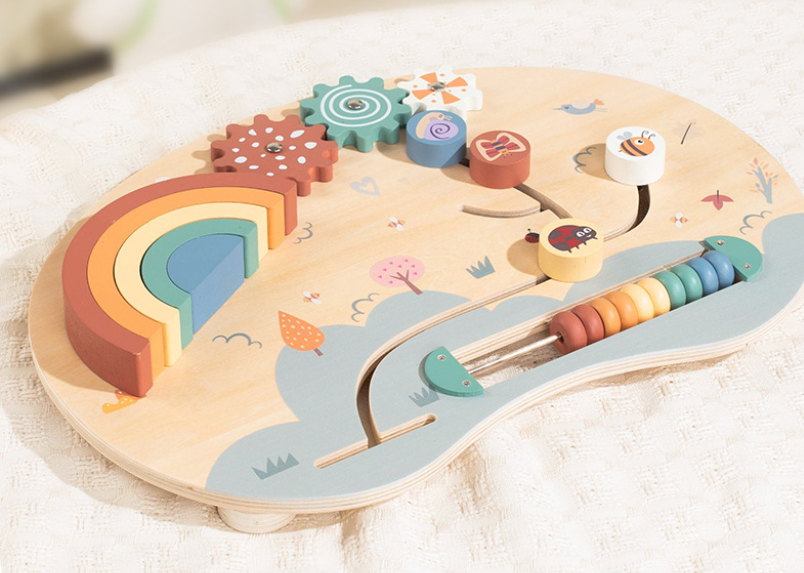 Rainbow Busy Board Detail 1