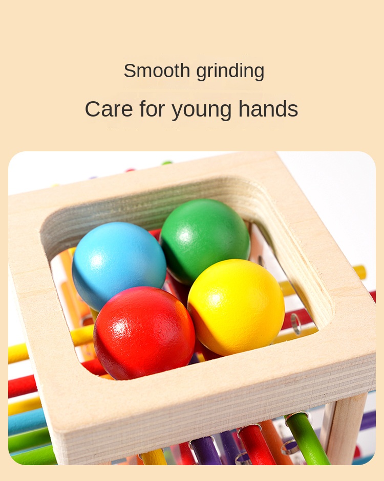 Wooden Stick Game Puzzle Dice Toy
