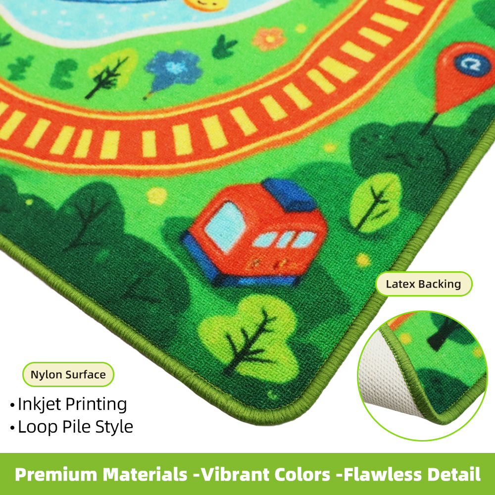 Kids Play Mat ABC Alphabet Educational Area Non Slip Kids Rug Carpet Play Mat for Children Floor Bedroom Mat