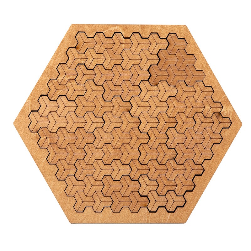 Stress Relieving Wooden Puzzle for Children and Adults Puzzle Section with Advanced Logical and Geometric Thinking Puzzle Toy