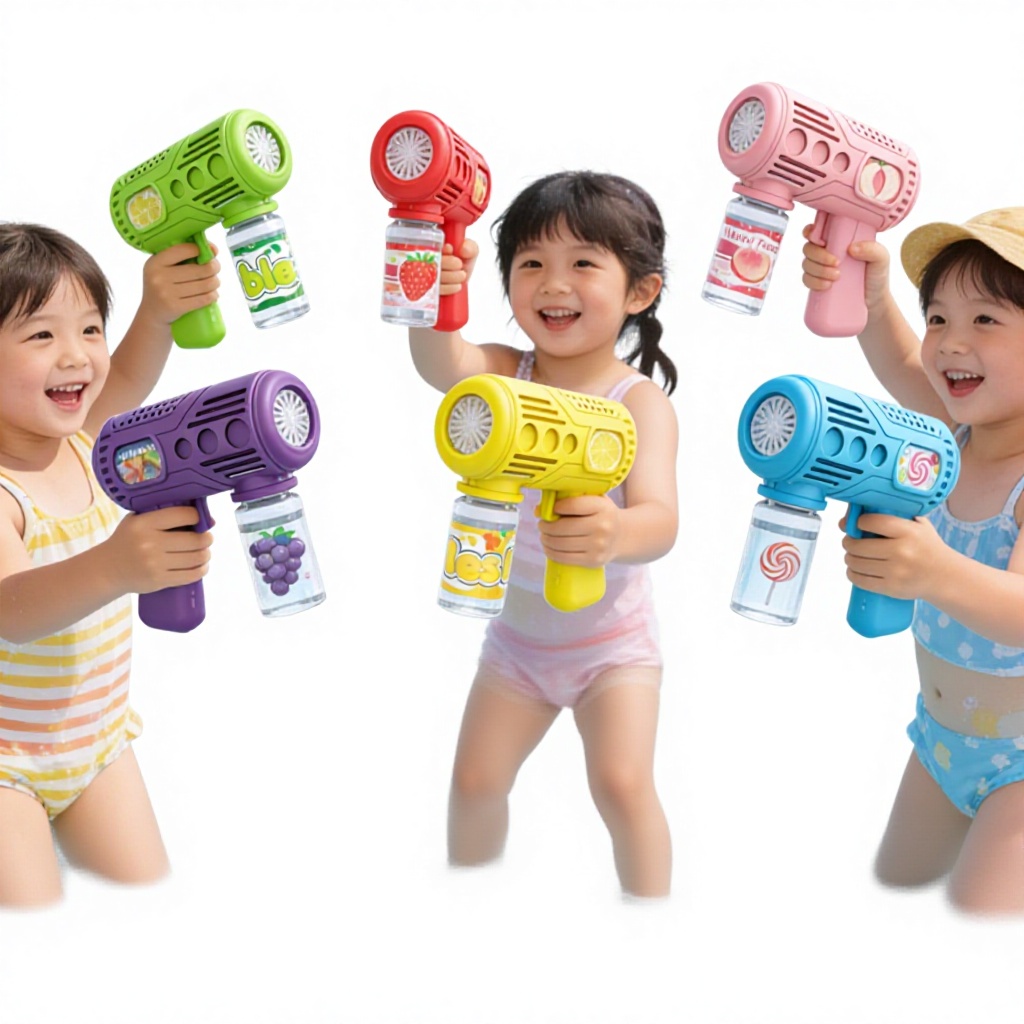 Internet Popular Plastic Children's Bubble Machine Wedding Electric Fully Automatic Dinosaur Gatling Space Handheld Bubble Gun