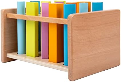 Montessori Sensory Educational Toys Unisex 1-2-3 Years Wooden 3D Shape Matching Color Sorting Sticks Game 15 Pcs Cognitive China