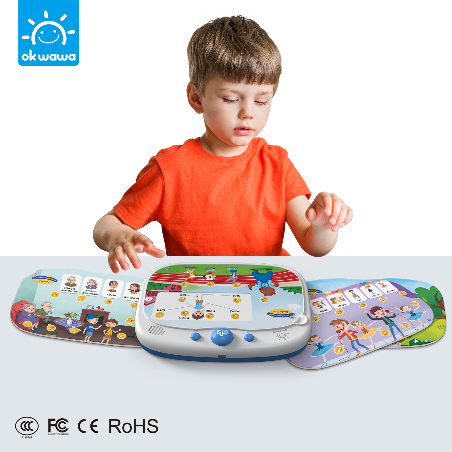 Early Childhood Interactive Learning Machine Finger Touch Read and Play Games Puzzles with Flash Cards Many Topics of Games