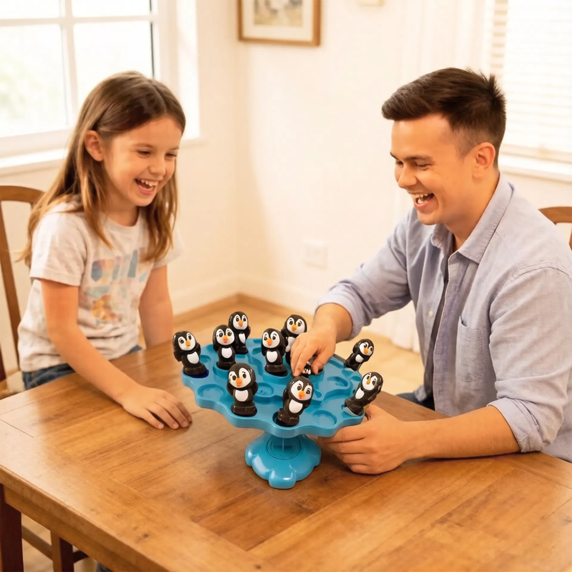 Bulk Wholesale Penguin Balancing Plate Game Kid Juguetes Toy Children Educational Multiplayer Interactive Desktop Toy