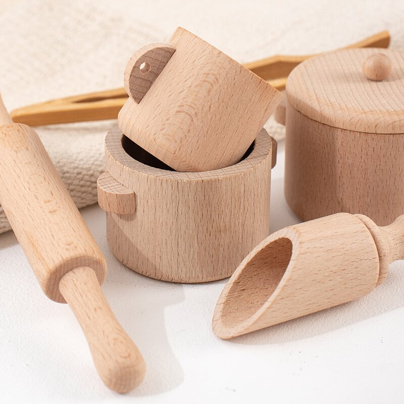 Wooden Sensory Bin Tools Montessori Toys for Toddlers Preschool Children Transfer Work and Fine Motor Learning