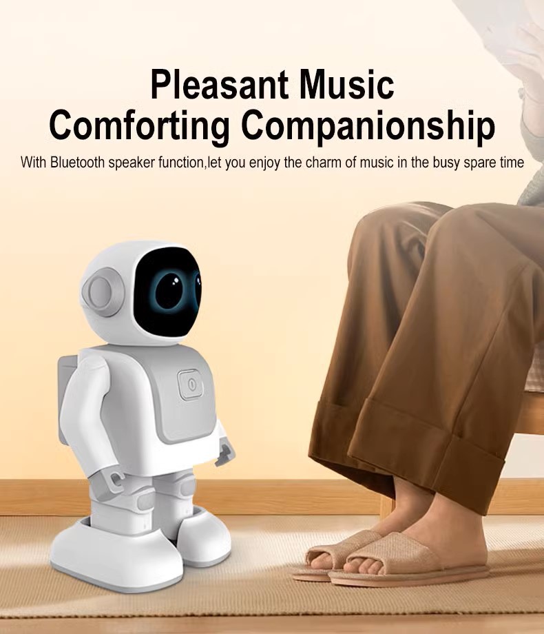 Smart Educational Chatting RGB LED Dancing Robot Toy with for & USB-C Programming Speaker-Creative Gift