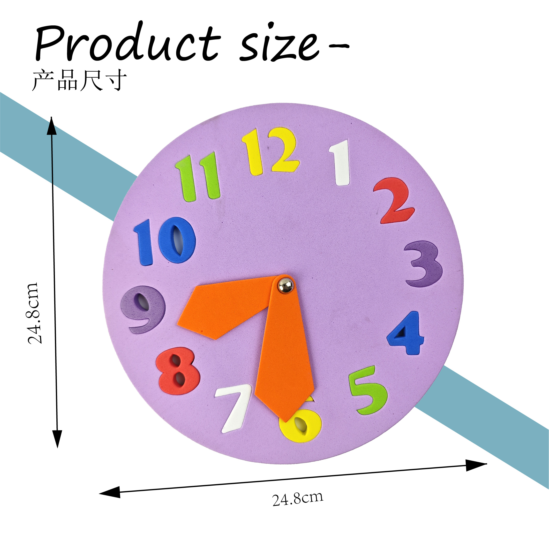 EVA Foam Montessori Teaching Toys Clock Early Learning Toys