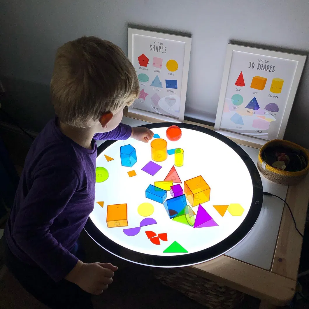 New Educational Sience Toys School Play Sensory Preschool LED Light Table Light Panel Pad for Kids