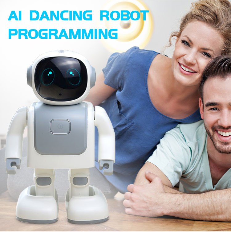 Smart Educational Chatting RGB LED Dancing Robot Toy with for &amp; USB-C Programming Speaker-Creative Gift