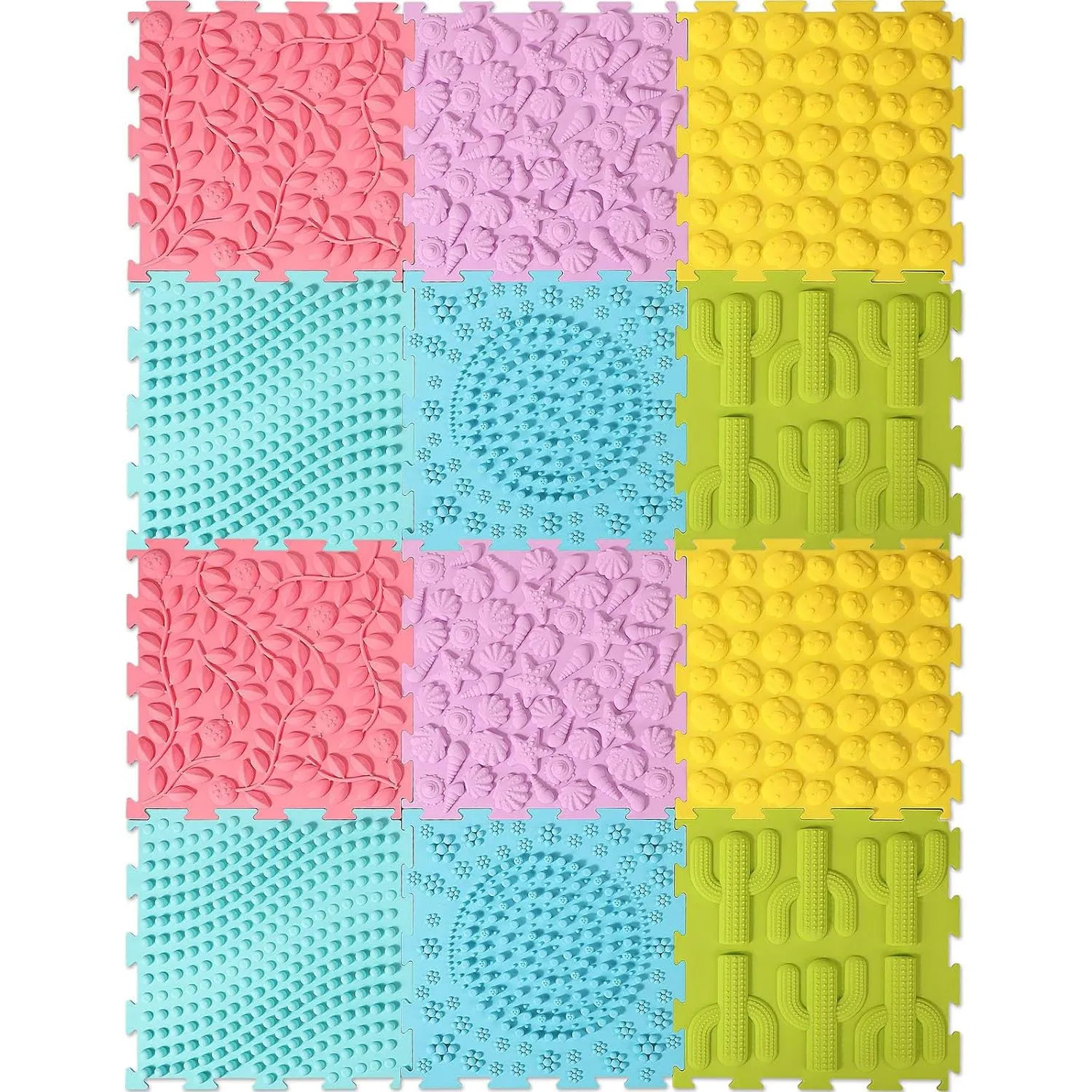 Sensory Toy Baby Crawling Mat Baby Play Mat Anti-Slip Pad Learning Kids Play