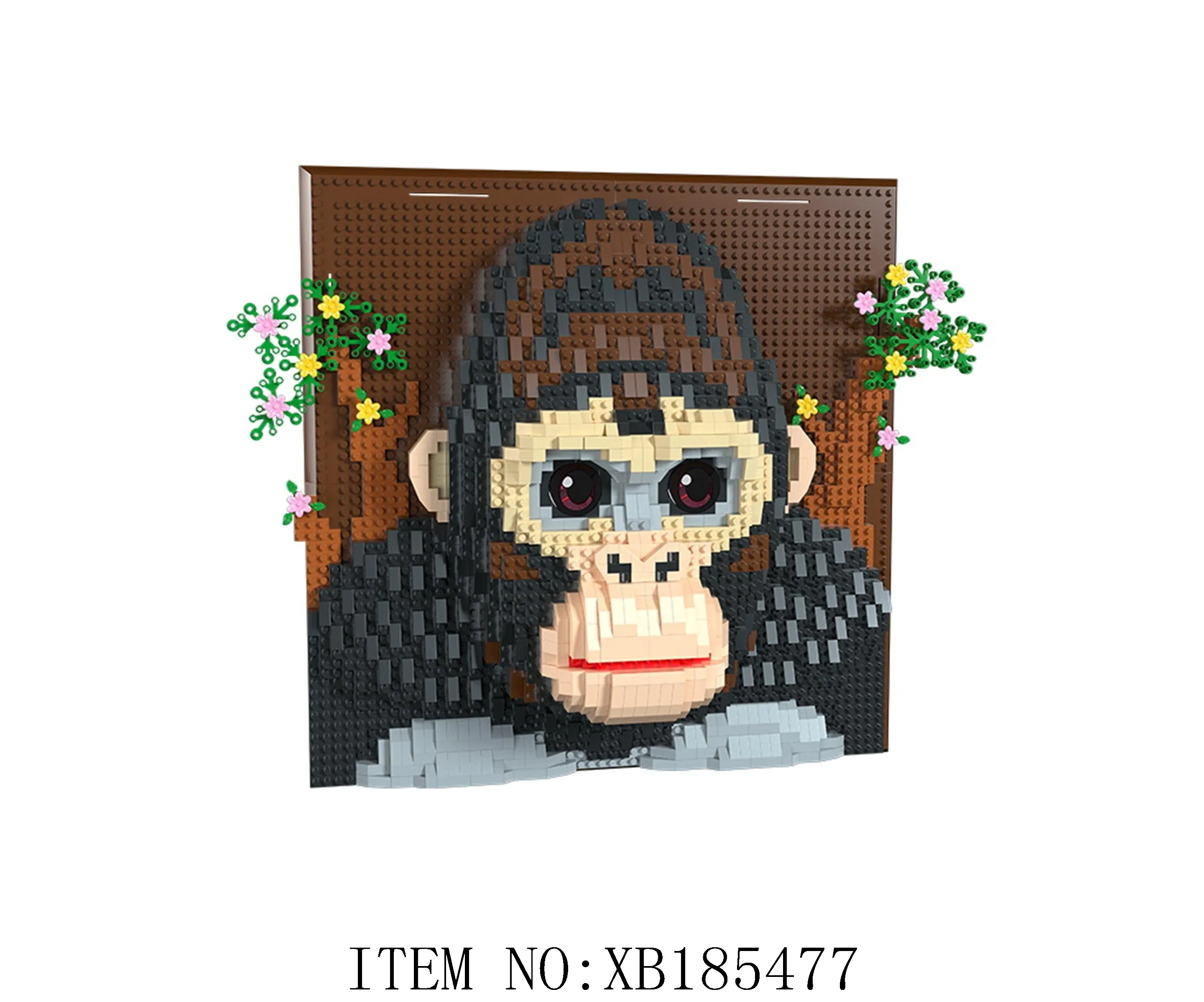 Xinbo Mini Brick Creative DIY Building Block Sets for Home Wall Decor Animal Head Mural Construction Toys