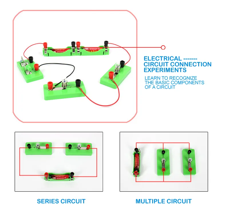Stem Experiment Teaching Hands-on Ability Toy Kids Basic Circuit Electricity