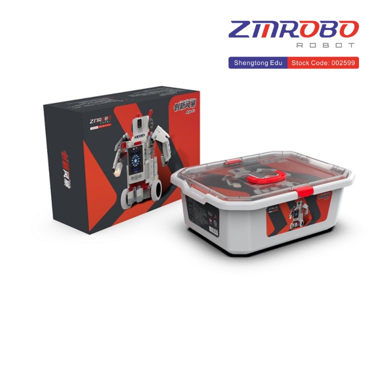 ZMROBO Storm E V 3 Science Experiment Robot Kits-EN71 Certified Lithium Battery DIY Assembly Kit Cartoon Design Technology