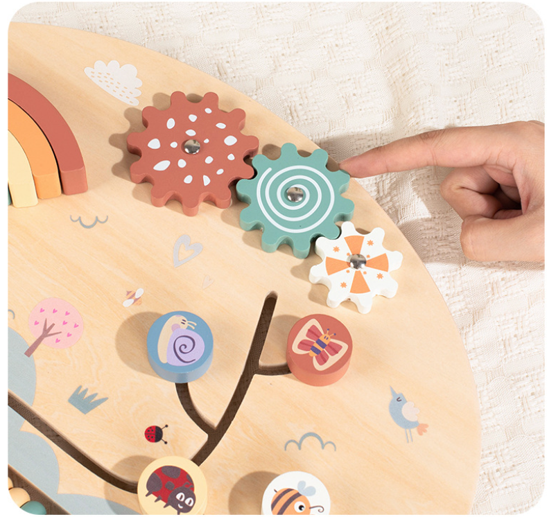 Rainbow Busy Board Detail 2