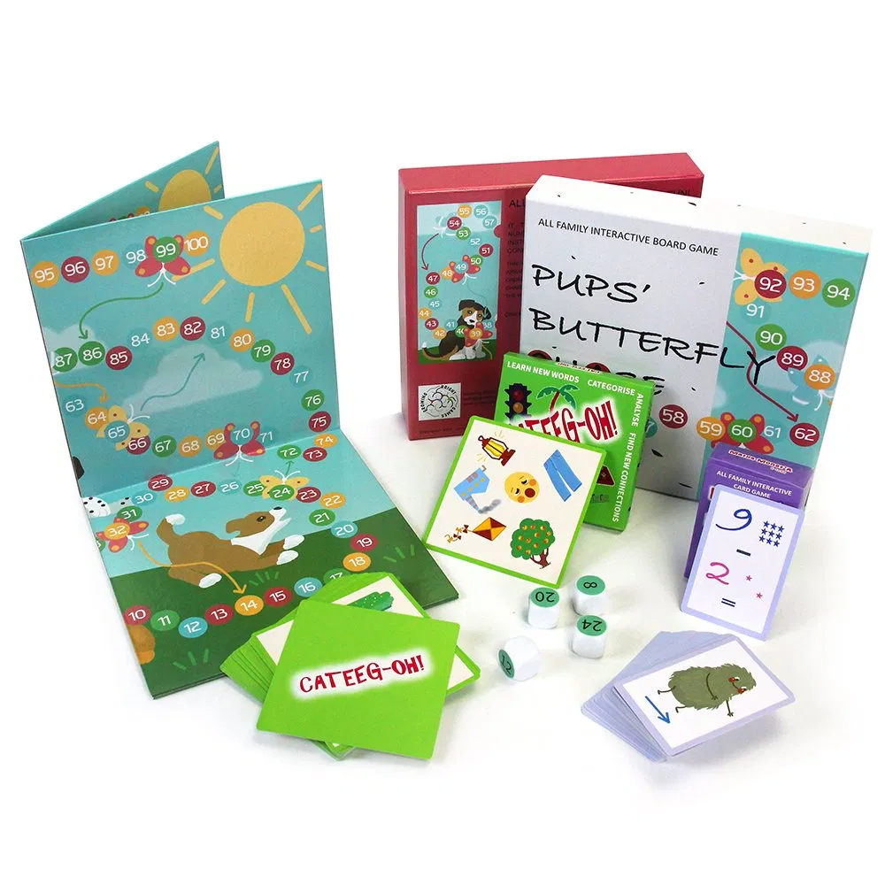 Customized Board Games Paper Card Printing Kids Family Adult Educational Toys Classic Paper Figures Custom Party Game