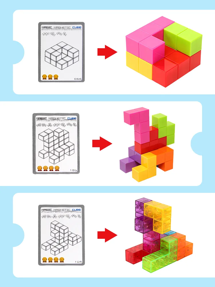 Magnetic Magic Cube Set Assembly 2