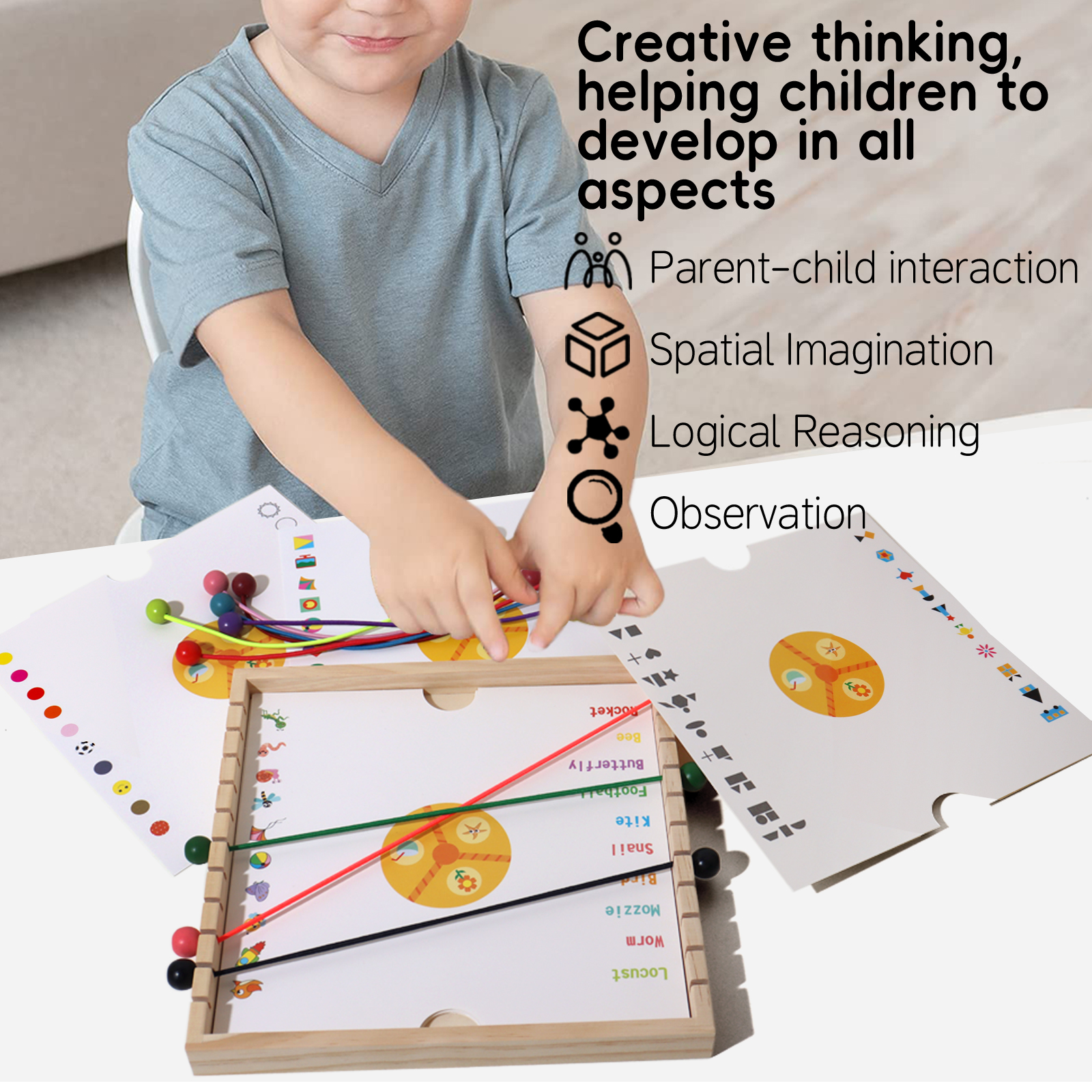 Rope Breaking Challenge Brain Logical Thinking Training Parent-Child Interaction Children's Puzzle Tabletop Toys