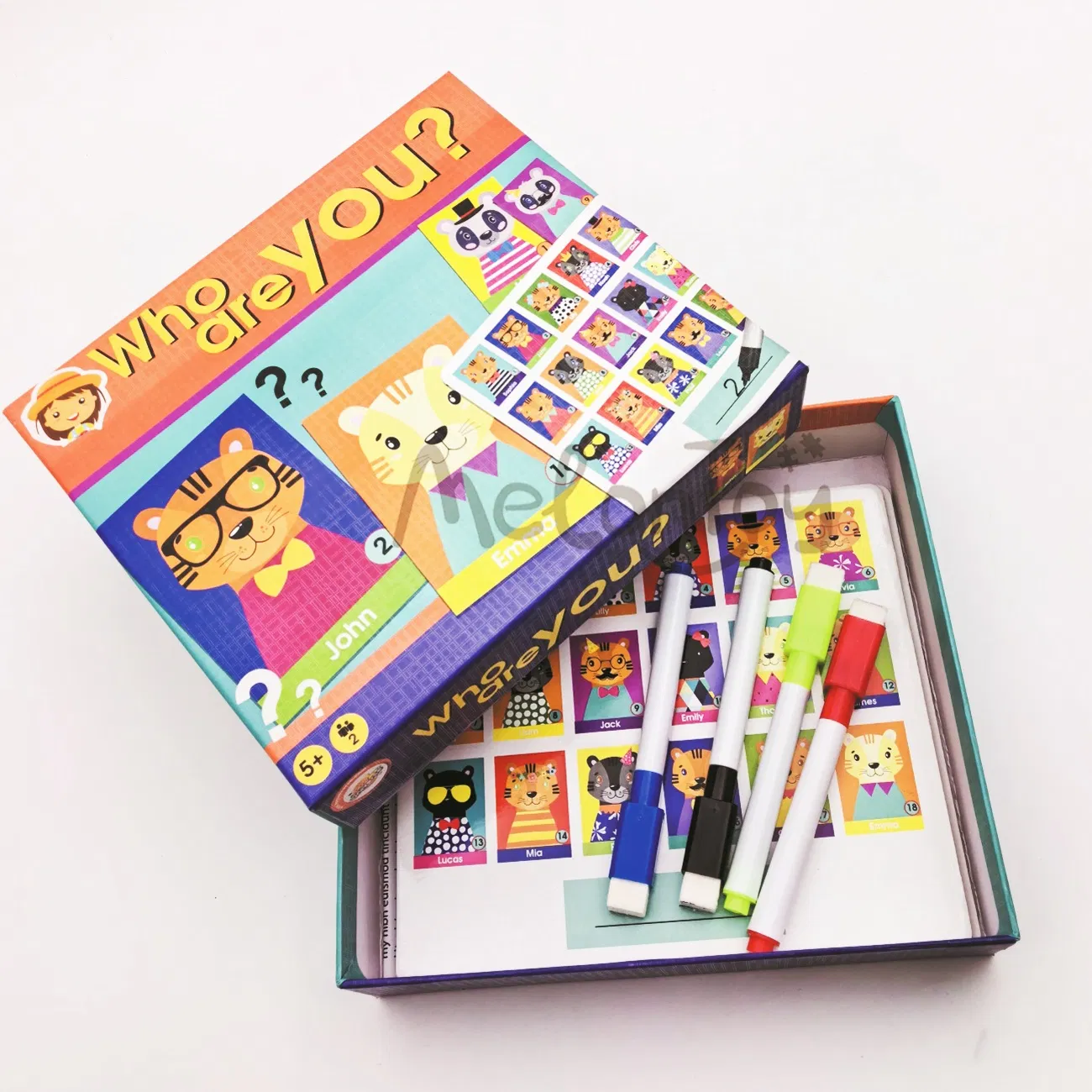 Wholesale Who's Name /Writing Your Name Custom Board Game Playing Cards Game Card Printing Educational Toy Children Card Games