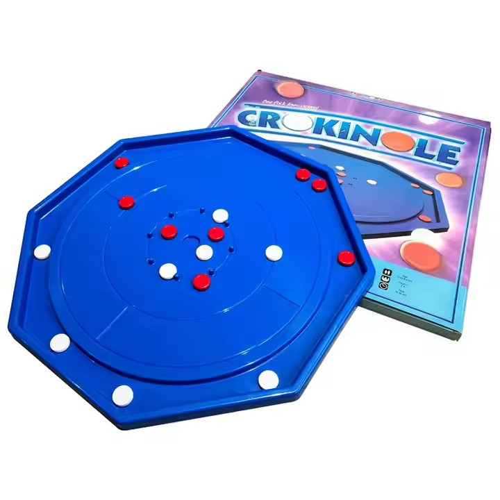 Board Game Plastic Educational Toy Crokinole Chess Game