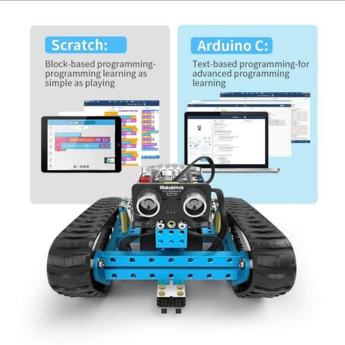 MBot Ranger 3-in-1 Programmable Robot Kit with Building Blocks for STEAM Education Coding Racing Car Toy Gift
