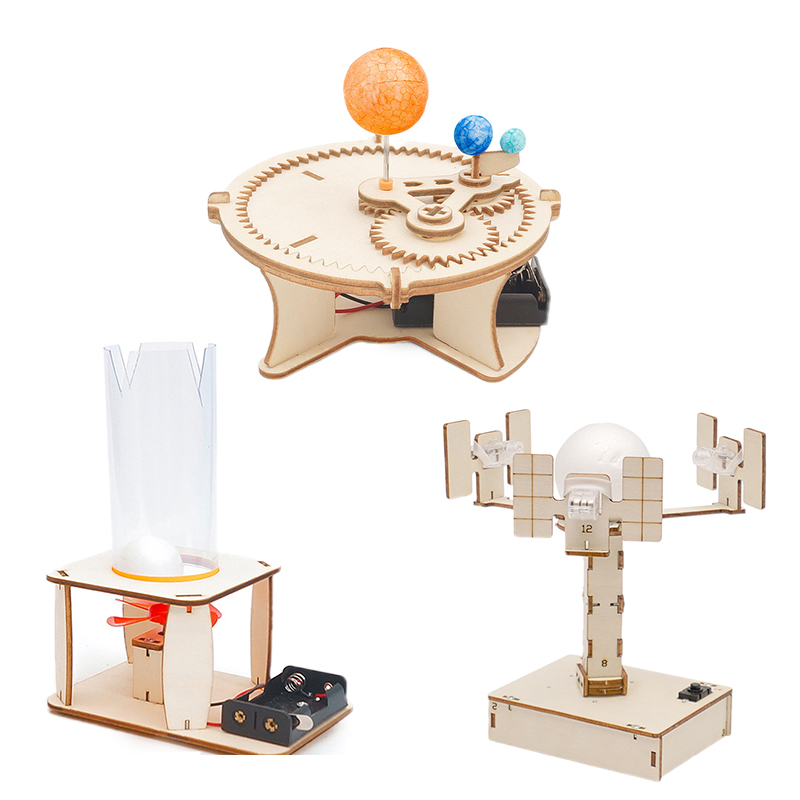 Diy Physics Engineering Teaching Aids Science Experiment Kit Wooden Educational Stem Toy for Primary School