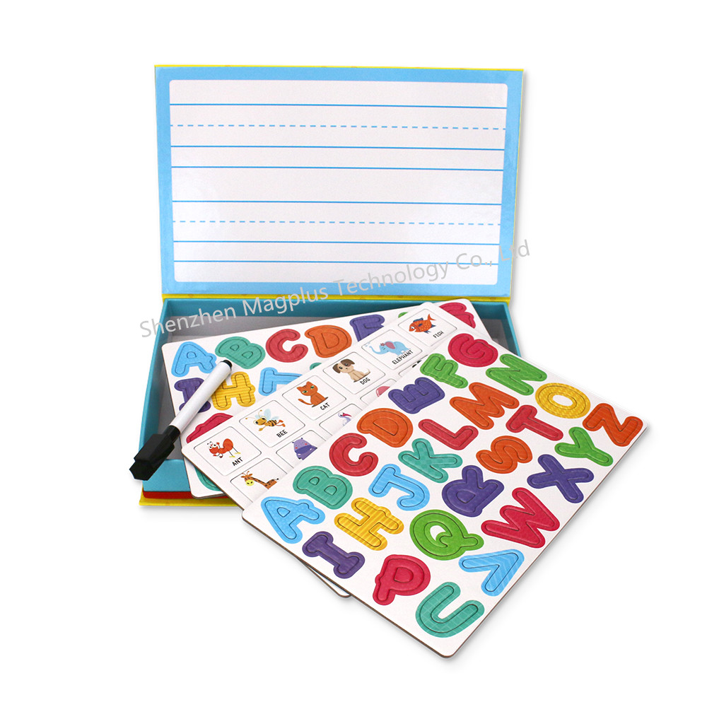 Interactive Magnetic Alphabet Jigsaw Puzzle DIY Educational Toy for Kids 2-4 Years Old with Paper &amp; Cardboard Materials