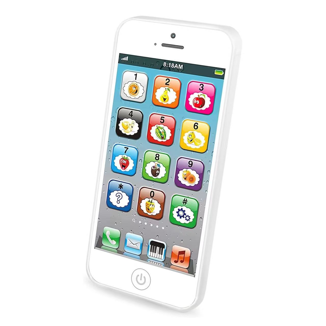 Toy Learning Play Cell Phone with 8 Functions and Dazzling Lights Interactive Toy for Toddler Baby Kids