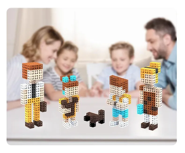 High Quality ABS Cube Building Block Toys for Kids Construction Creative Stem Toys