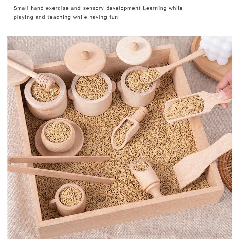 Wooden Sensory Bin Tools 8