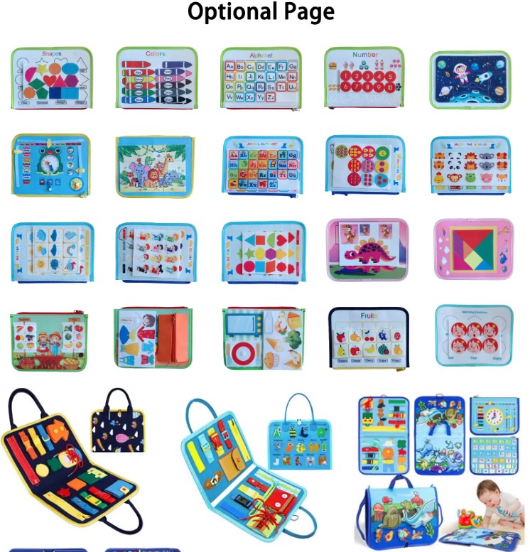 Montessori Toys Early Educational Baby Toys Customized Resources Teaching Early Education Montessori Toys Felt Busy Board