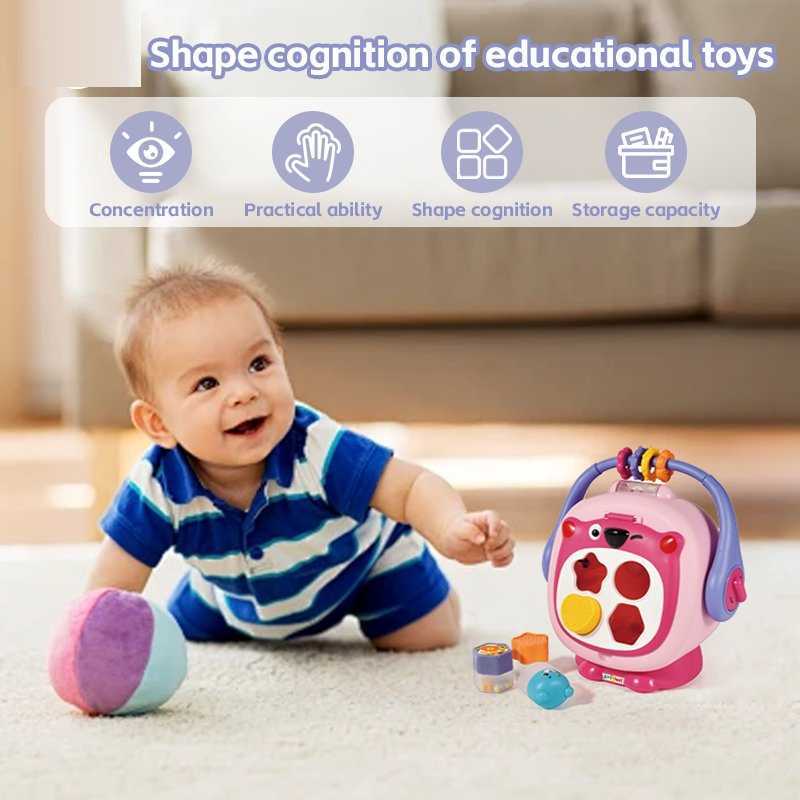 Practical Hot Sale Baby Learning Montessori Sensory Educational Toys Colorful Shape Blocks Sorting Game