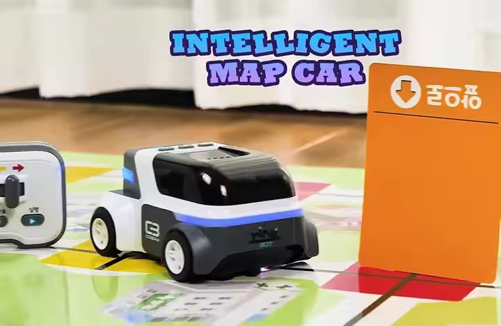 Rechargeable Mini RC Toy Car with 2.4GHz Remote Control Line Following Color Recognition Educational Stem Robotics Vehicle Toys