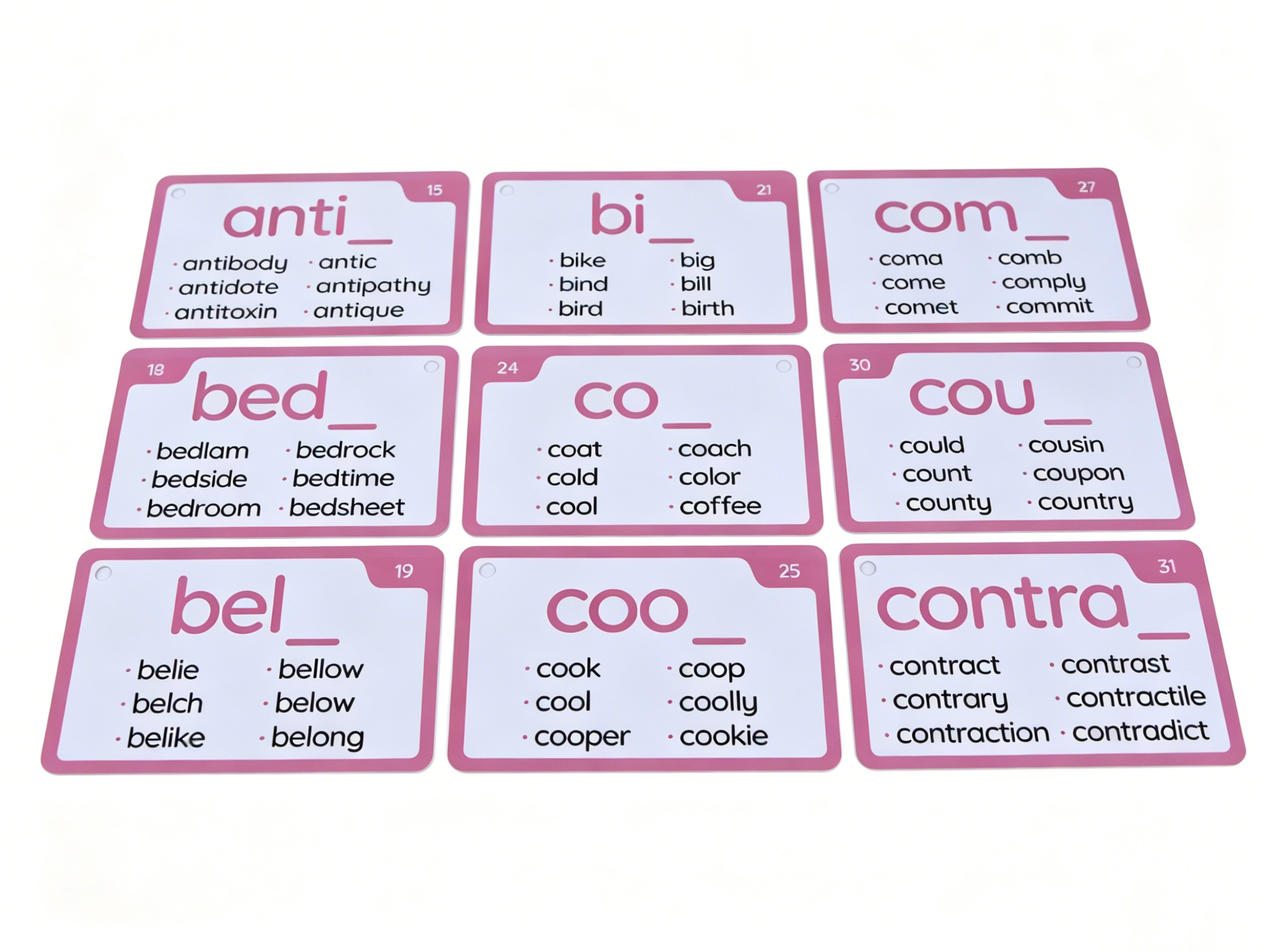 Educational Learning Card Gold Edge Flash Cards Custom Printed