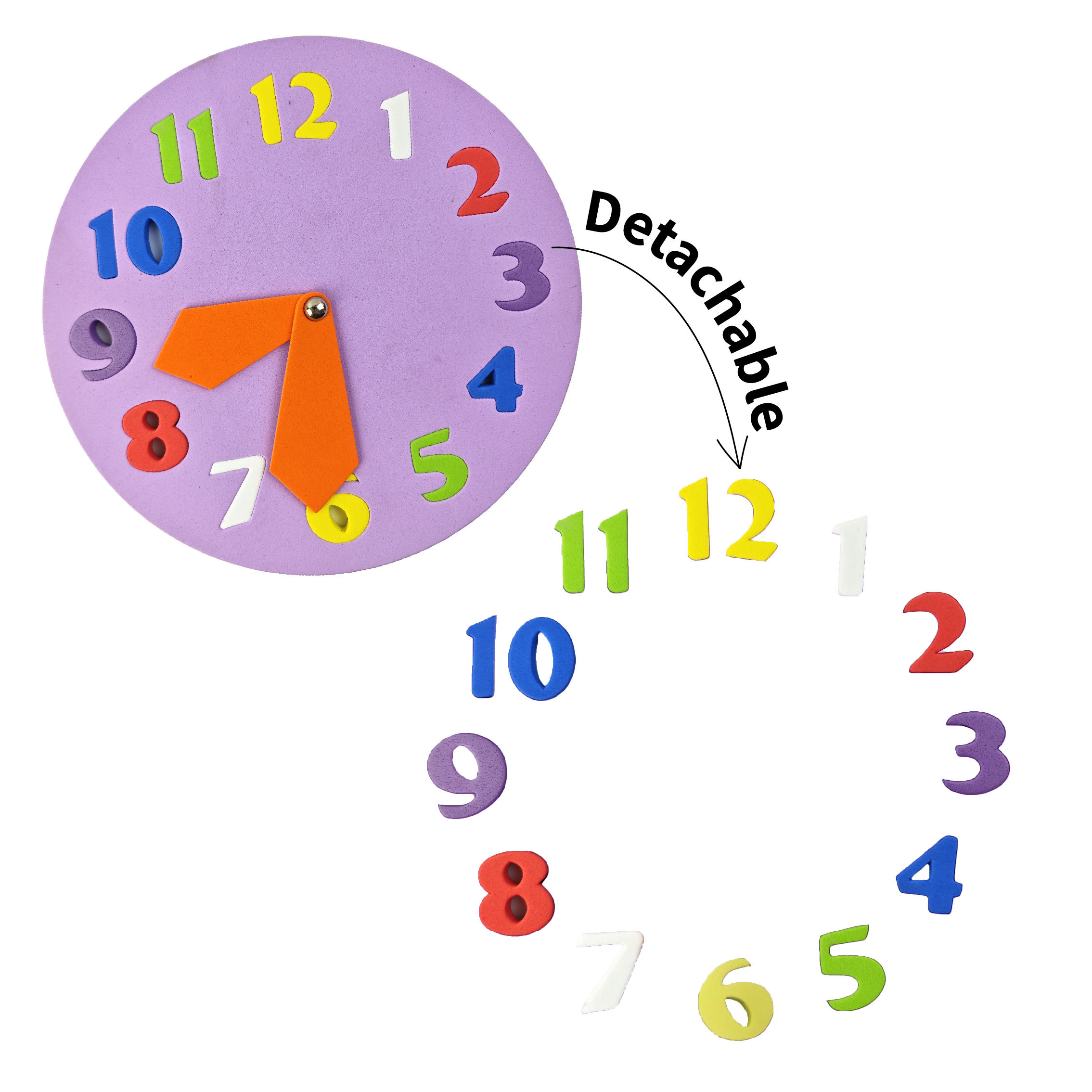 EVA Foam Montessori Teaching Toys Clock Early Learning Toys