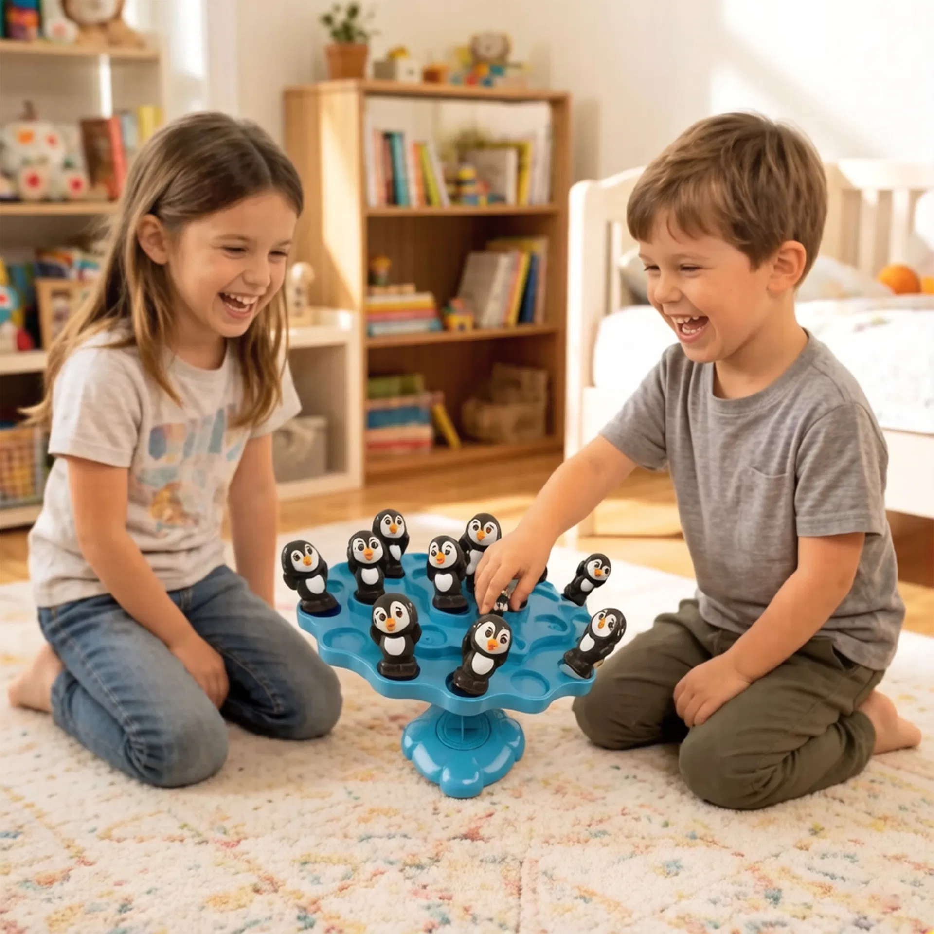 Bulk Wholesale Penguin Balancing Plate Game Kid Juguetes Toy Children Educational Multiplayer Interactive Desktop Toy