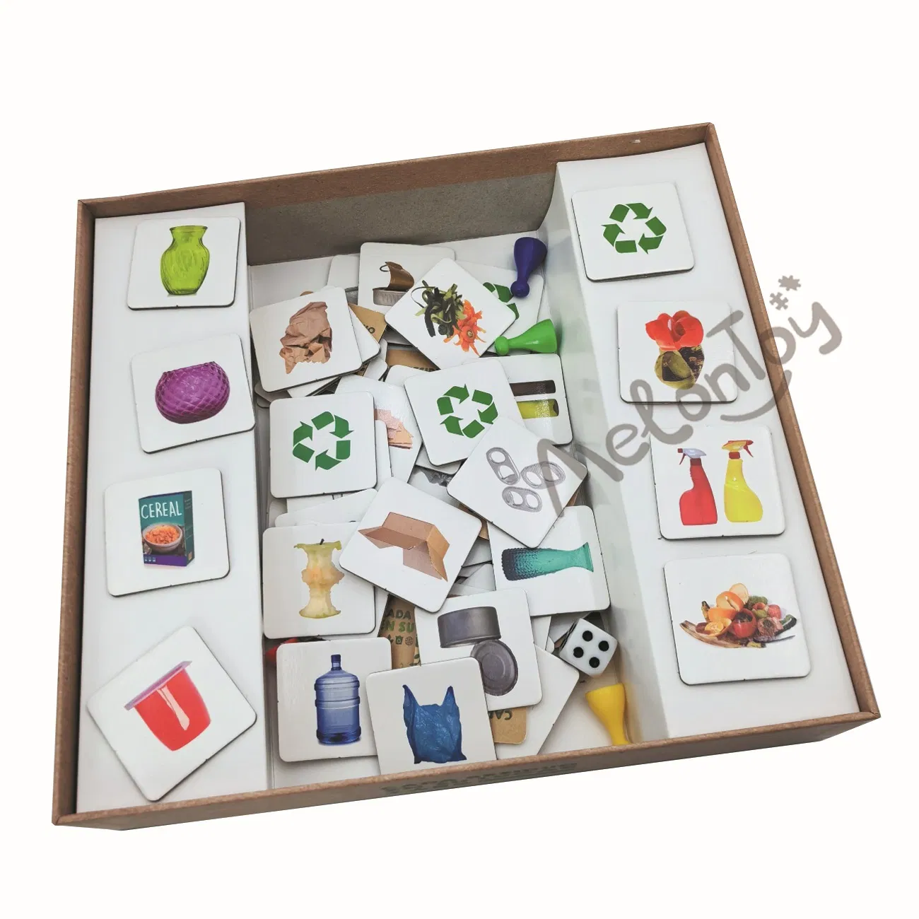 Strategy Board Games Educational Color Game Foldable Garbage Sorting Card Game