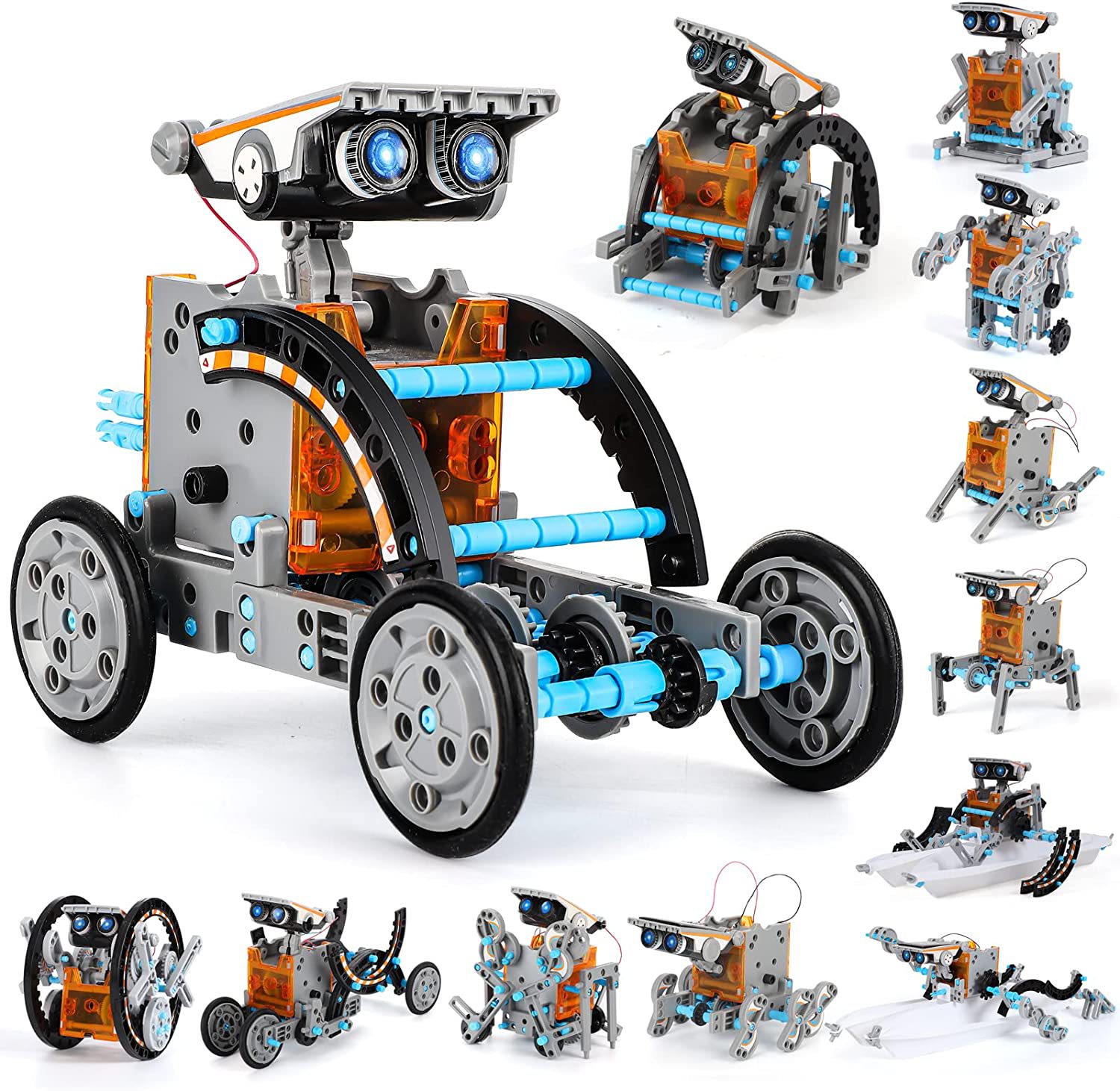 12-In-1 Solar Robot Kit