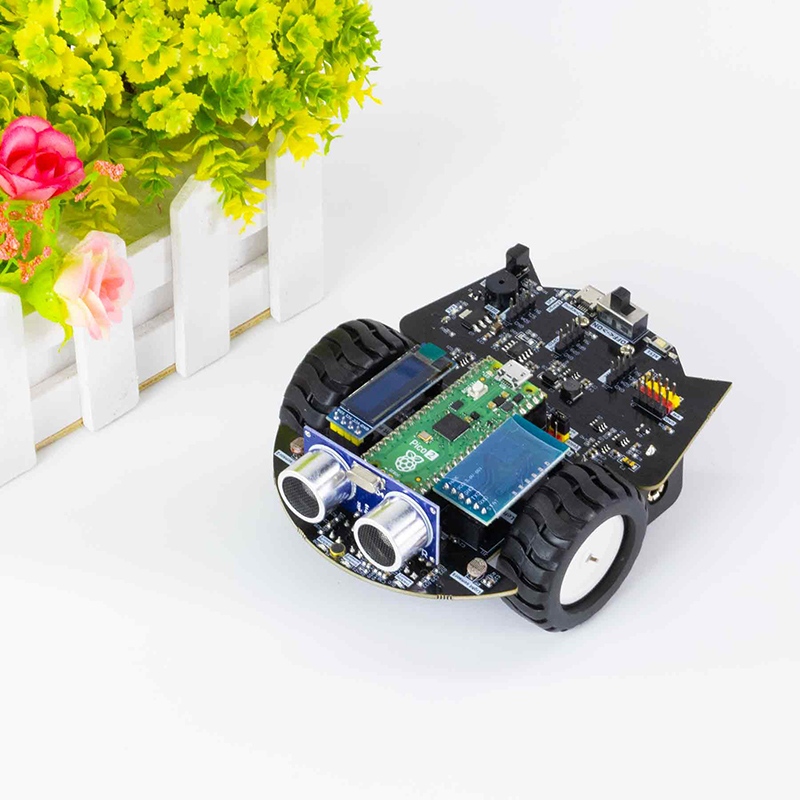 Hot sell STEM educational remote control coding robot toy learning kit exclude Raspberry Pi Pico 2 with battery