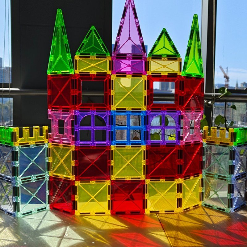 Magnetic Blocks Construction Kit Creative Stem Toys for Boys and Girls