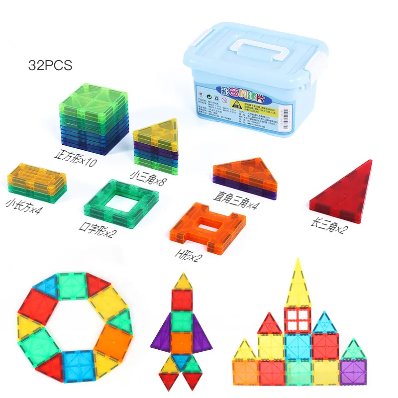 Creative Magnet Building Tiles Playboard 2