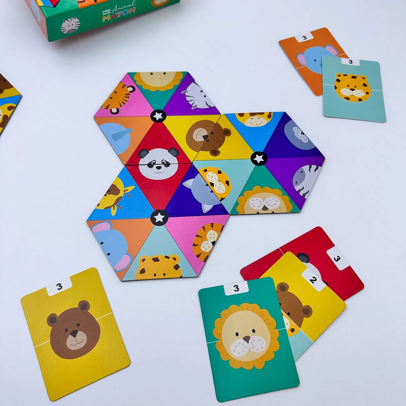 Wholesale Plastic Pawns Matching Board Game Printed Full-Color Paper Game Card Printing Educational Children Toy Playing Cards